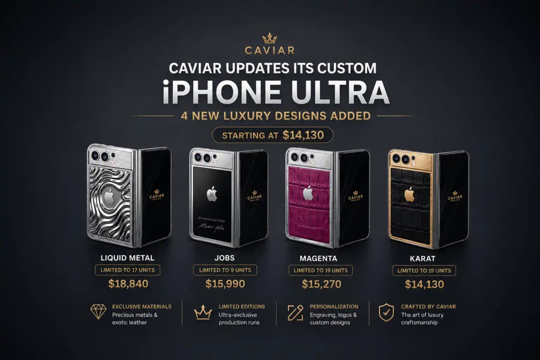 Caviar’s Custom iPhone Ultra Gets Four New Luxury Designs Starting at $14,130