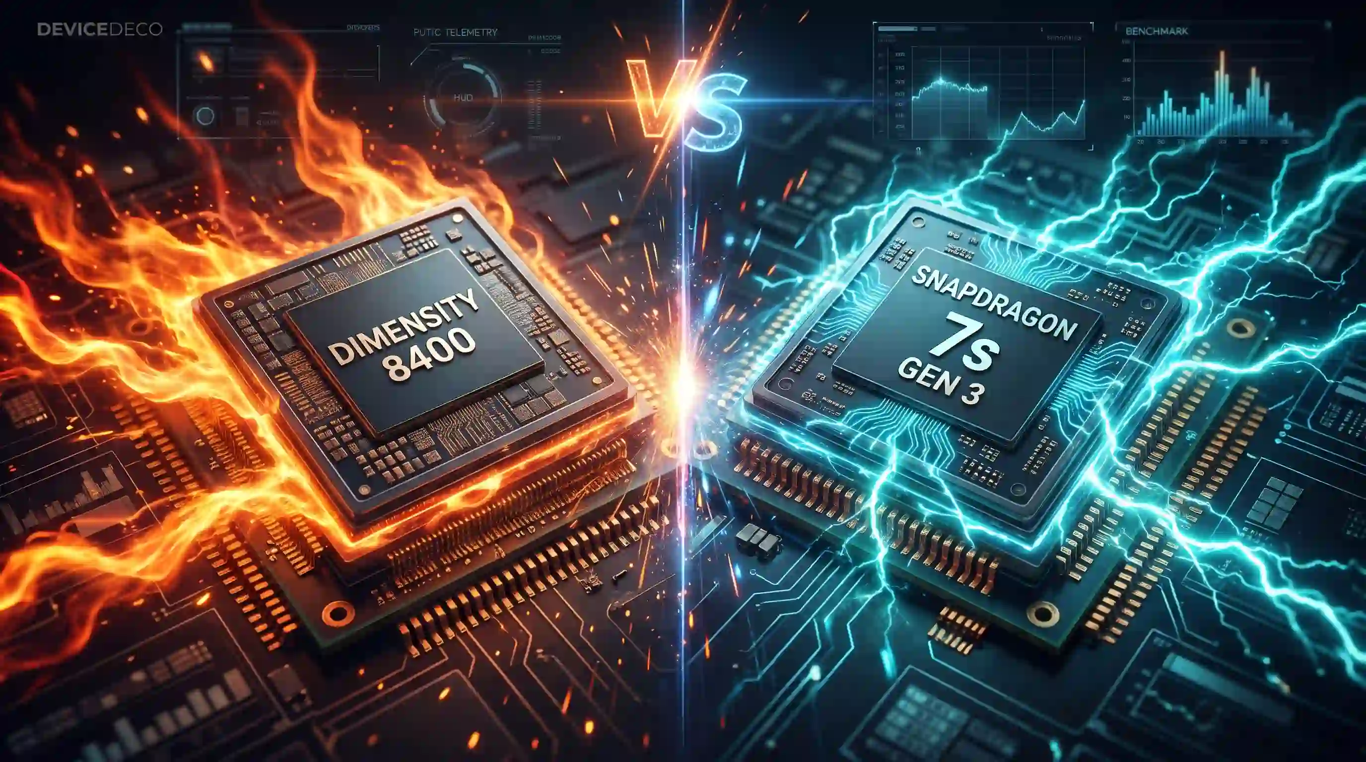 MediaTek Dimensity 8400 vs Snapdragon 7s Gen 3: Benchmark, Specs & Gaming Showdown