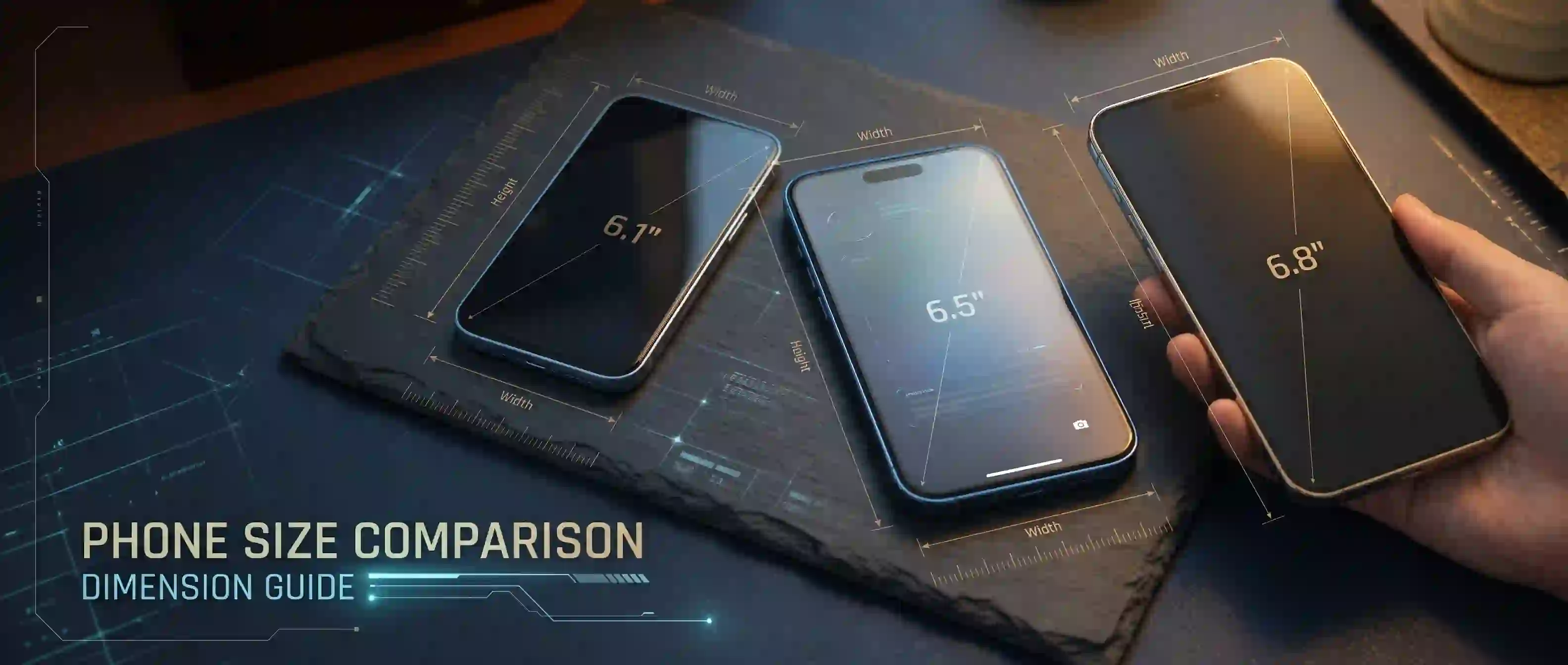 Phone Size Comparison Guide: Screen Dimensions, Pocketability, and Size Chart