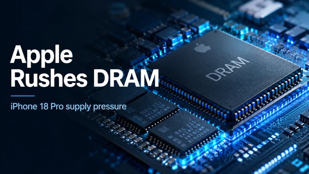 Apple Rushes DRAM Orders for iPhone 18 Pro and Foldable iPhone