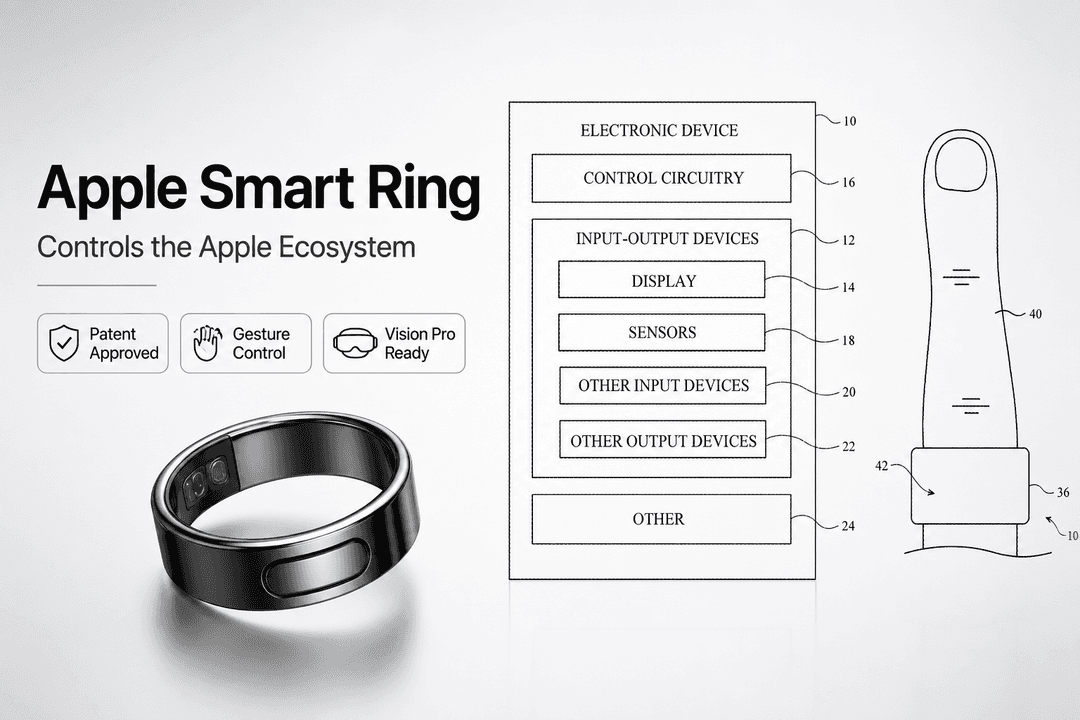 Apple Wins Smart Ring Patent That Could Control iPhone, Mac, Vision Pro, and More