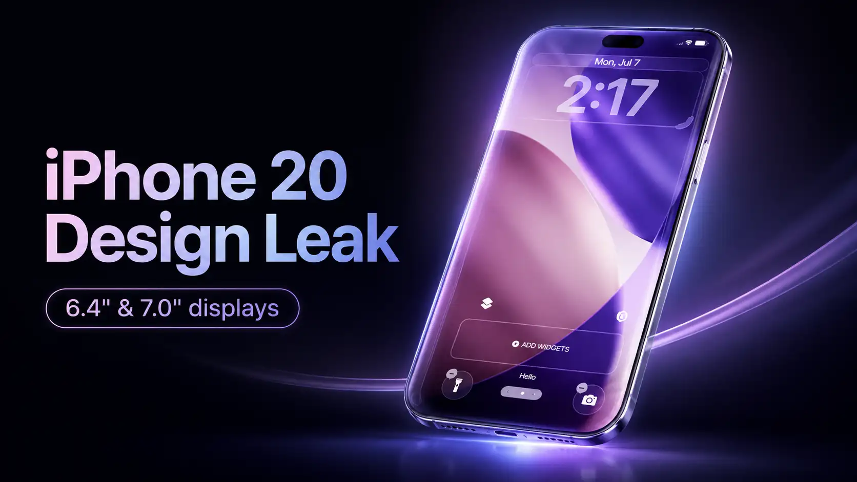 Apple’s 20th Anniversary iPhone Could Feature a 7-Inch Quad-Curved Display