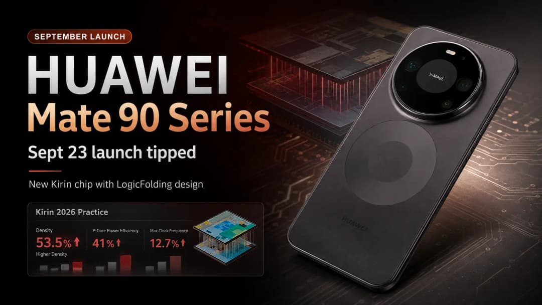 Huawei Mate 90 Could Launch September 23 With New LogicFolding Kirin Chip