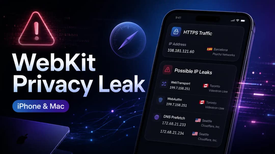 New WebKit Privacy Flaws Can Expose Real IP Addresses on iPhone and Mac