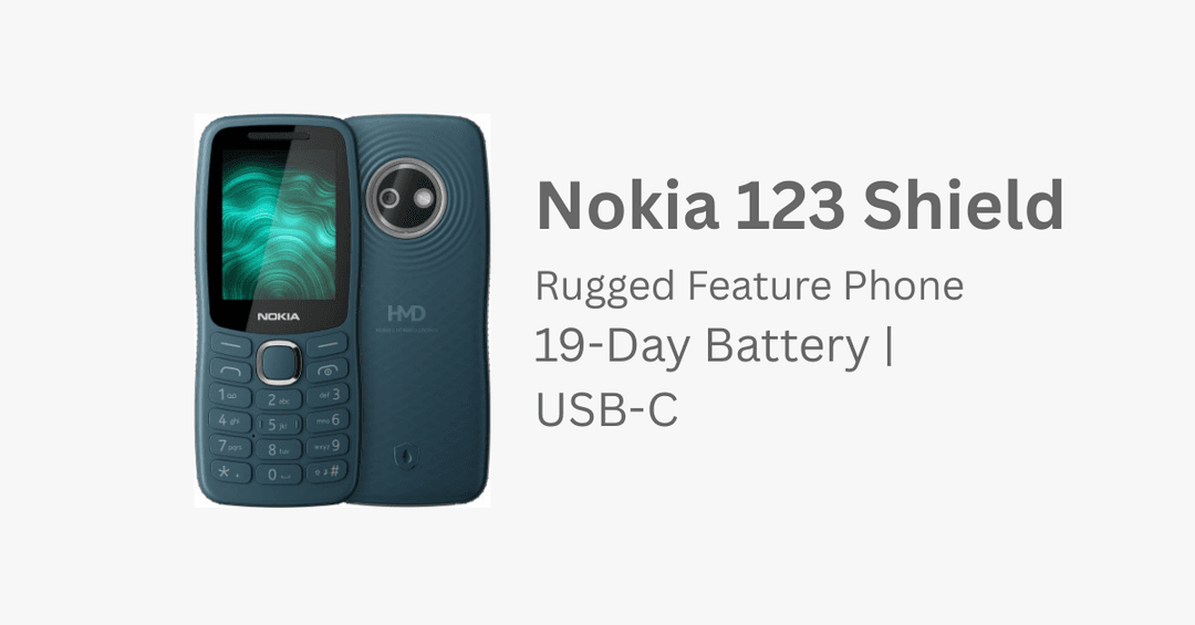 Nokia 123 Shield Launched with Rugged Design, USB-C & 19-Day Battery Life