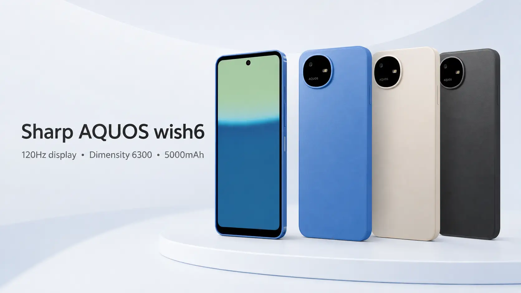 Sharp AQUOS wish6 Announced With 120Hz Display and Dimensity 6300