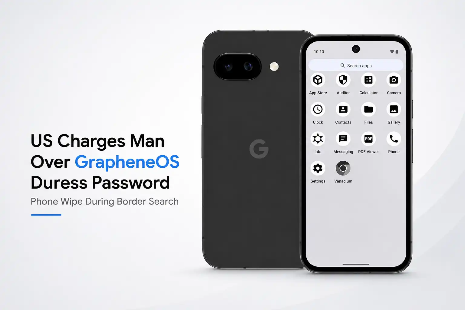 US Charges Man Over GrapheneOS Duress Password During Border Search